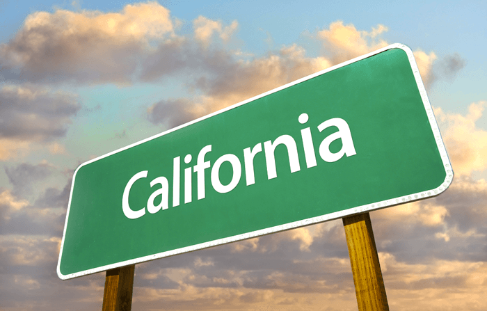 California Road Sign